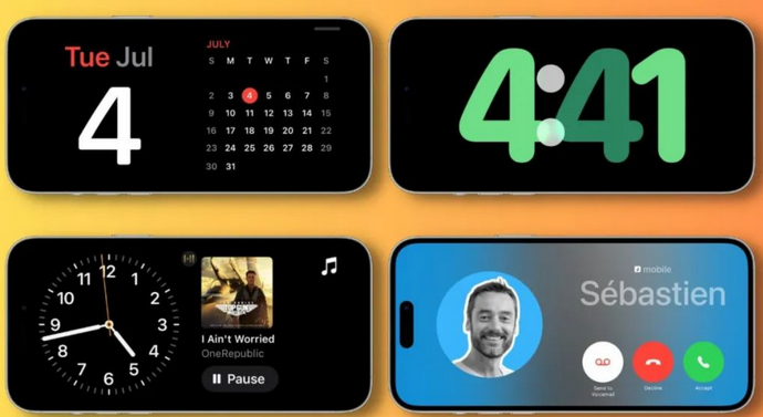 呼图壁苹果手机维修分享iOS17横屏充电待机显示有什么好处 