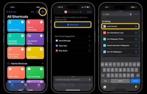 呼图壁苹果14锁屏维修店分享iPhone14升级iOS16.4后如何创建锁屏快捷方式 