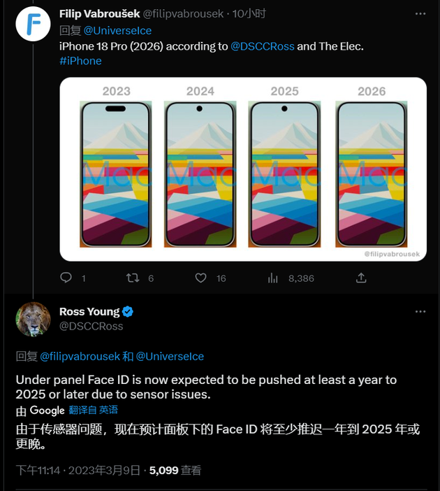 呼图壁苹果手机维修分享:屏下Face ID有什么优势？iPhone何时会有屏下Face ID？ 