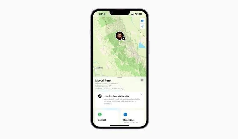 呼图壁苹果14维修分享iPhone14系列中 FindMy功能通过卫星分享位置方法教程 